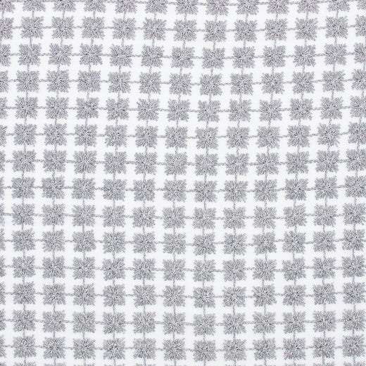 Twinkle - Silver by Europatex Designer Fabric Twinkle 100% Polyester China See Sample Horizontal: N/A and Vertical: N/A 110.00 inches  - Swanky Fabrics -