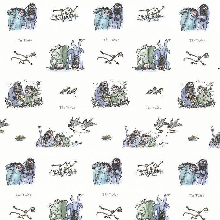 Twits Roly Poly Blue by Kasmir Designer Fabric See sample 100% Cotton
 TURKEY Not Tested </p><p>Repeat: Horizontal: 13 4/8 inches and Vertical: 25 2/8 inches 55 - Swanky Fabrics -