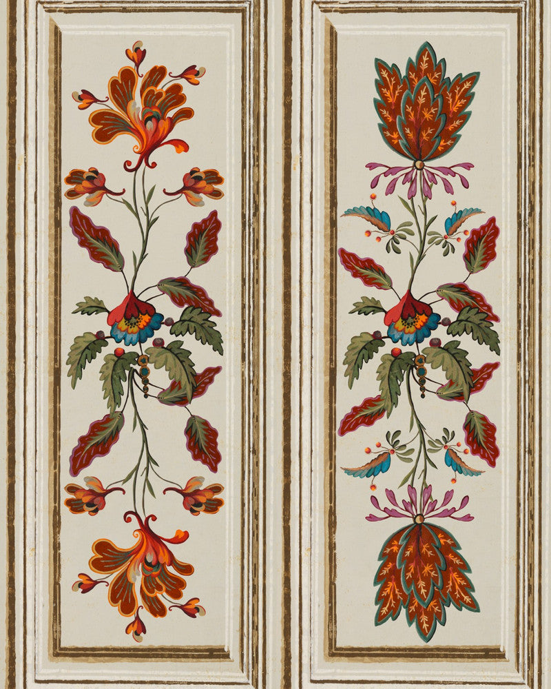 Tyrolean Panel Taupe Wallpaper by Mind the Gap Designer Wallpaper TYROL APRES-SKI HOME COLLECTION Textured Matte Made in Europe Paste the wall 3 rolls x 20.5 x 3.25 yards - Swanky Fabrics -