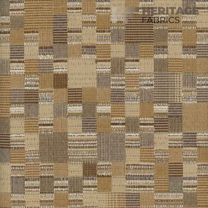 Union Square Toffee by Heritage Designer Fabric - 100% Polyester Turkey 15,000 Horizontal: 13.5" and Vertical: 14" 54" - Swanky Fabrics -
