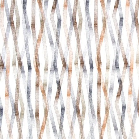 Back And Forth Mixed Metals by Carole Designer Fabric