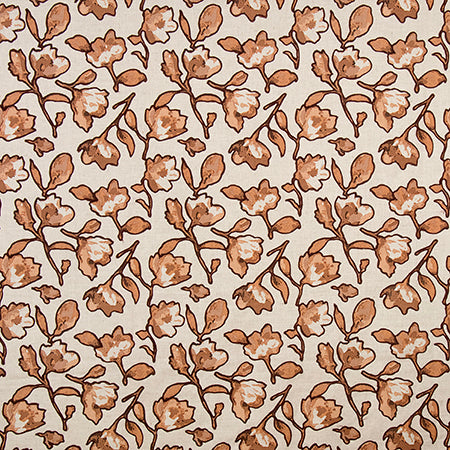 Enduring Beauty Rust by Carole Designer Fabric