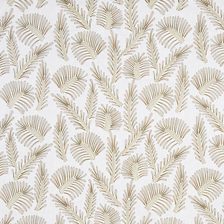 Embroidered Frond Sprout by Carole Designer Fabric