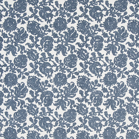 Delicate Flower Indigo by Carole Designer Fabric