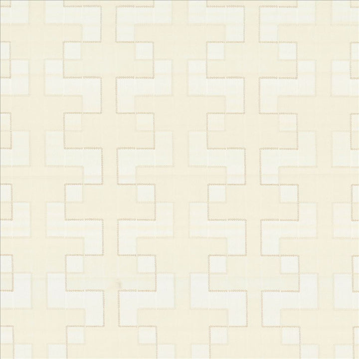 Urbanite Off White by Kasmir Designer Fabric See sample 100% Polyester
 INDIA Not Tested </p><p>Repeat: Horizontal: 9 4/8 inches and Vertical: 5 inches 55 - Swanky Fabrics -