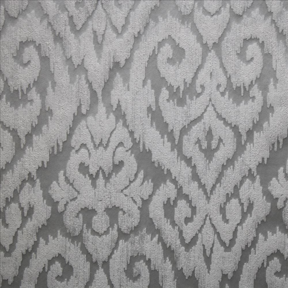 Valinda Platinum  by Kasmir Designer Fabric 1478 53% Polyester 24% Cotton 23% Linen  INDIA  </p><p>Repeat: Horizontal: 14 inches and Vertical: 27 inches 55  - Swanky Fabrics -