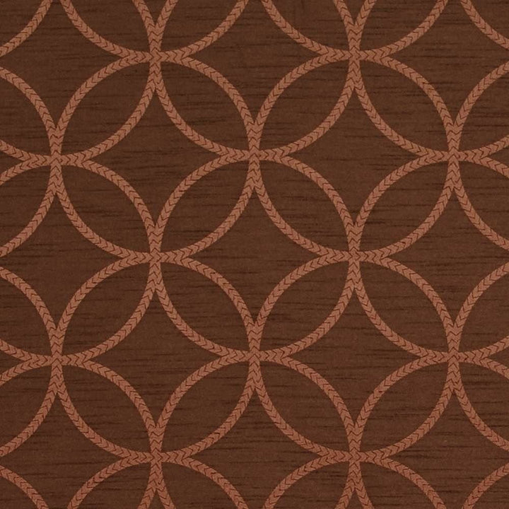 Varick Copper by Kasmir Designer Fabric 1412 100% Polyester CHINA Not Tested Horizontal: 7 6/8 inches and Vertical: 7 6/8 inches 61 - 62 - Swanky Fabrics -
