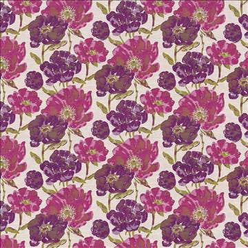 Verdier Fuchsia by Kasmir Designer Fabric 1435 87% Polyester 13% Rayon CHINA 60,000 Wyzenbeek Double Rubs H: 30 inches, V: 23 inches 60 - Swanky Fabrics - Kasmir