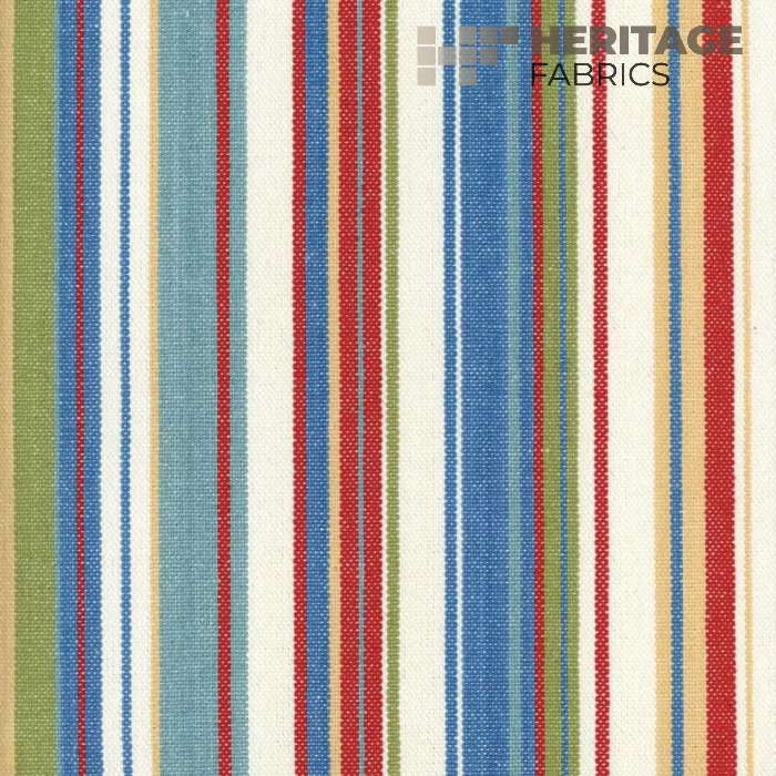 Victoria Primary by Heritage Designer Fabric - 100% Cotton India 15,000 Horizontal: 9" and Vertical: N/A 54" - Swanky Fabrics -