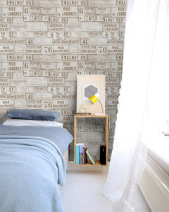 Mind The Gap Wallpaper VINTAGE SIGNS Premium Wallpaper (WP20036)