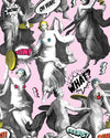 Mind The Gap Wallpaper WATCH OUT! Pink Wallpaper (WP20385)