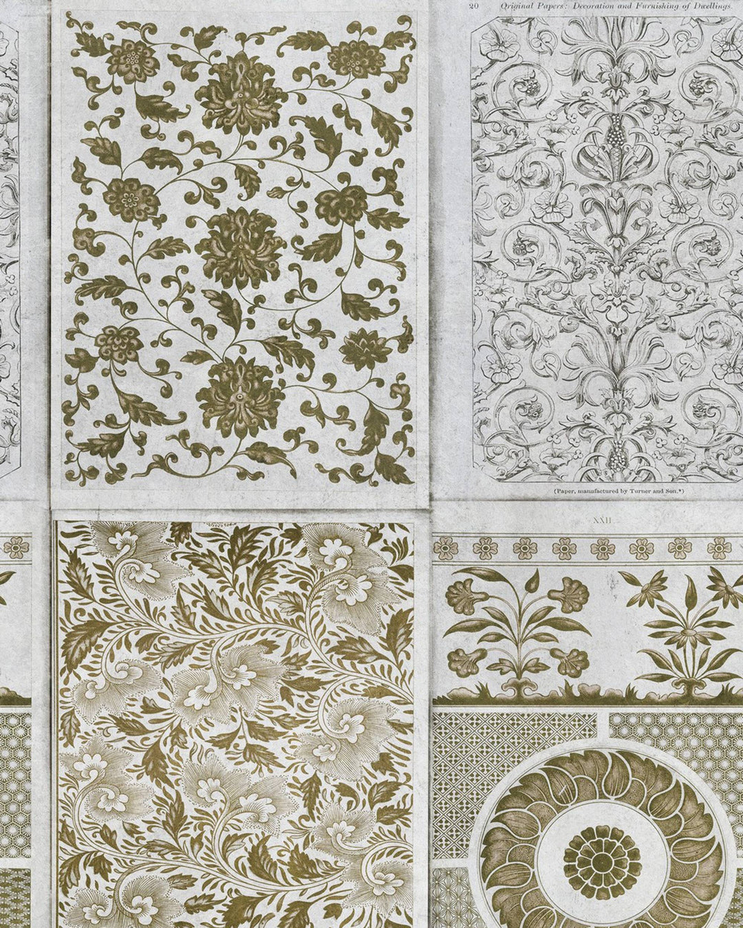 Chinese Pattern Brown Premium wallpaper by Mind the Gap (WP20052), swatch