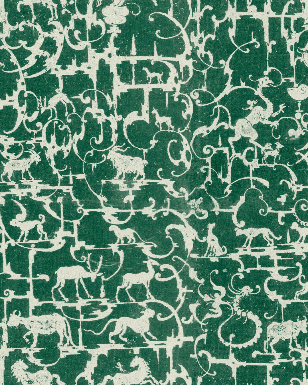 Royal Hunting Racing Green wallpaper by Mind the Gap (WP20468), swatch