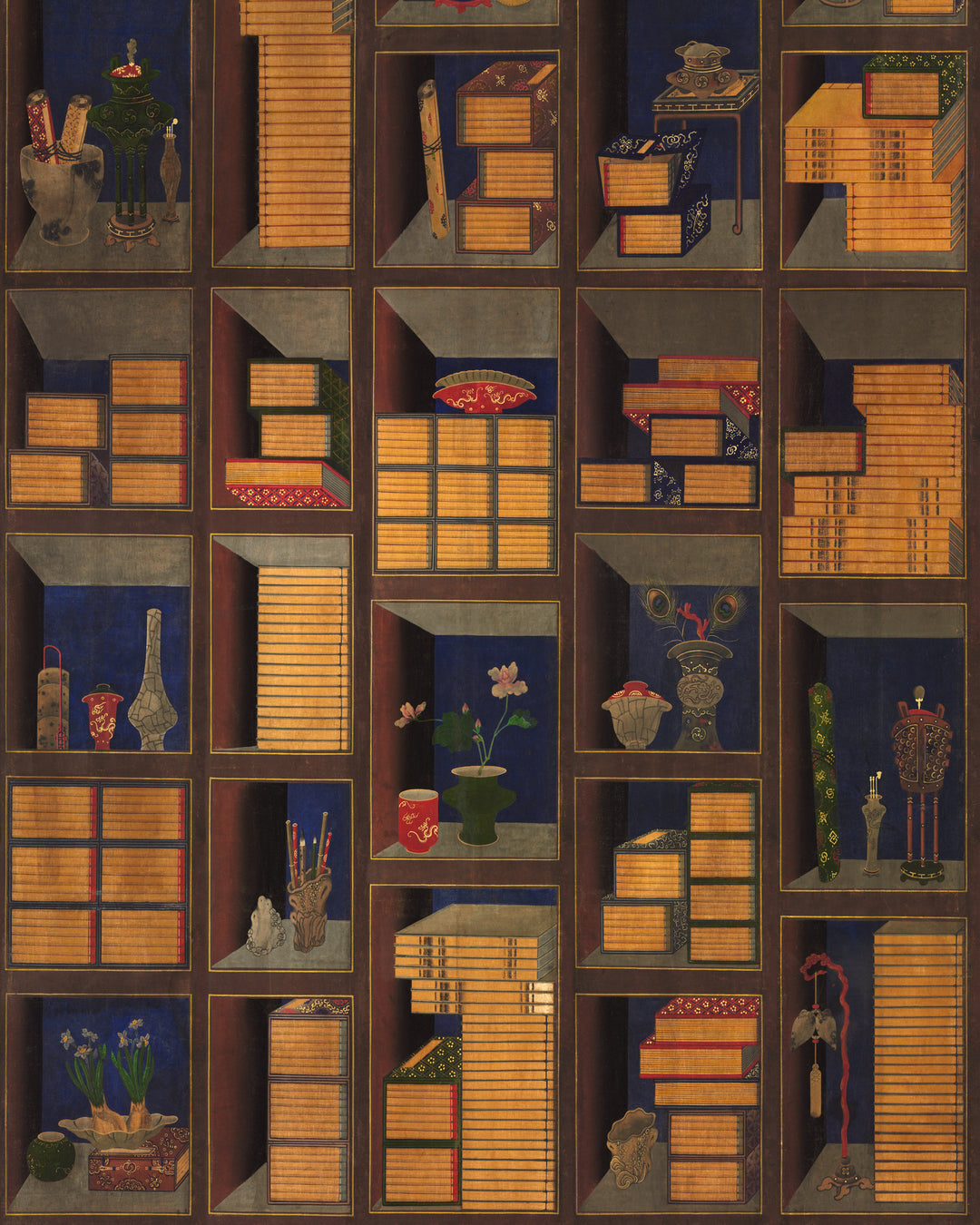Korean Library Chromo wallpaper by Mind the Gap (WP20469), swatch