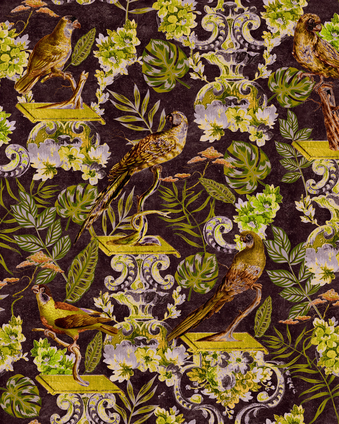 La Voliere Dark wallpaper by Mind the Gap (WP20478), swatch