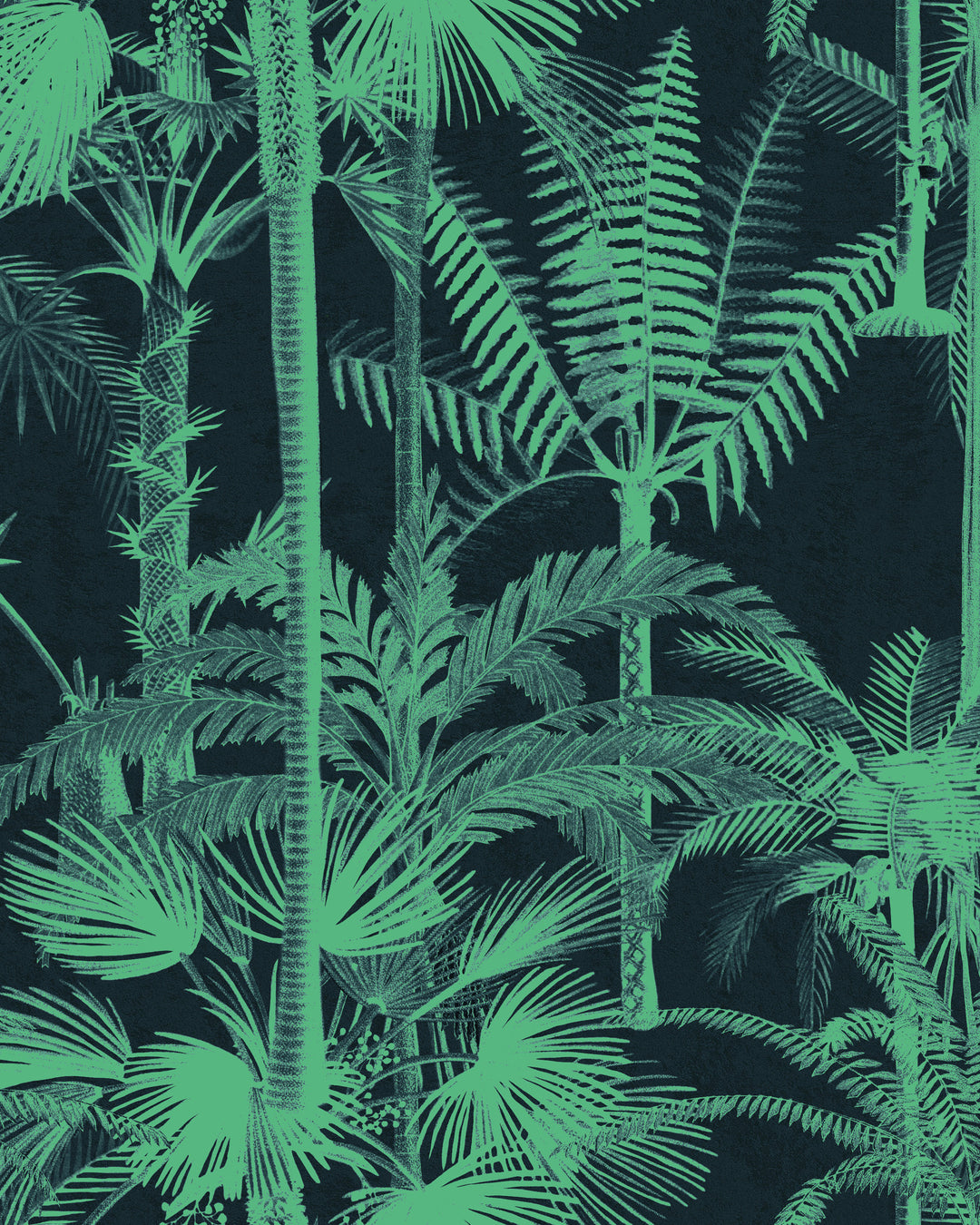 Palmera Cubana Dark wallpaper by Mind the Gap (WP20496), swatch