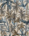 Mind The Gap Wallpaper THE JUNGLE Smoke Blue Wallpaper (WP20524)