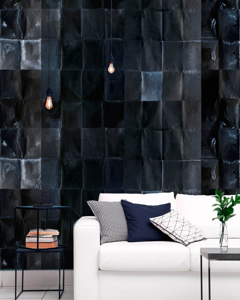 Shibui Asphalt Wallpaper by Mind the Gap Designer Wallpaper THE WALLPAPER COLLECTABLES Textured Matte Made in Europe Paste the wall 3 rolls x 20.5 x 3.25 yards - Swanky Fabrics -