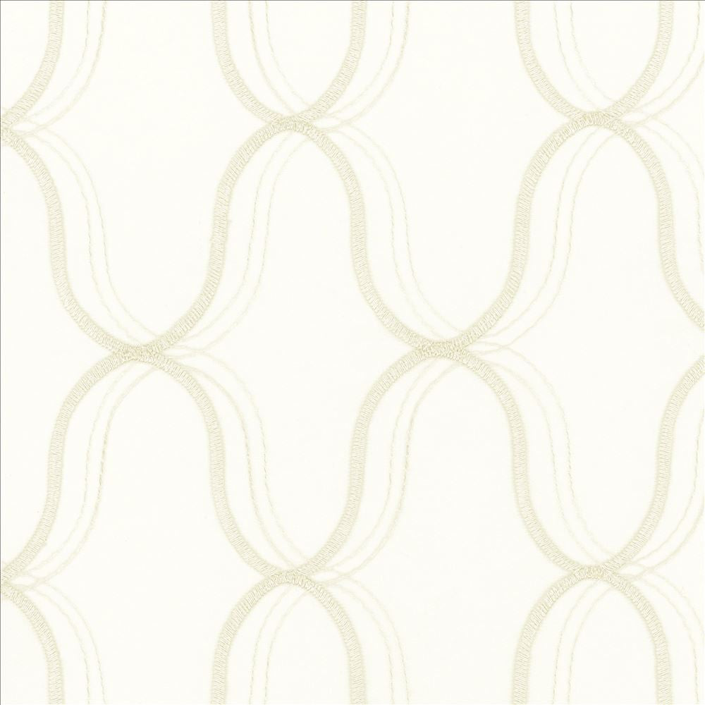Wavefront Champagne by Kasmir Designer Fabric 5077 100% Polyester
Embroidery
100% Polyester
 TURKEY Not Tested </p><p>Repeat: Horizontal: 4 3/8 inches and Vertical: 6 3/8 inches 58 - Swanky Fabrics -