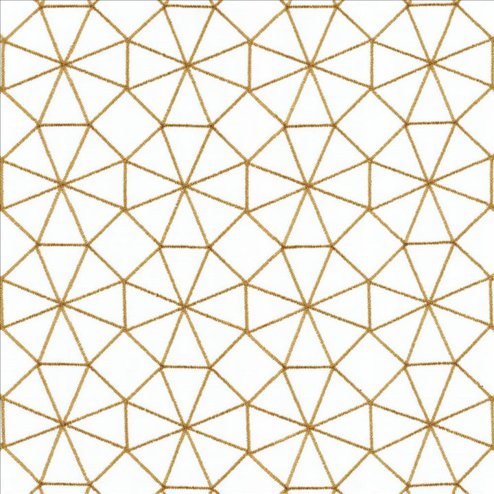 Webwork Gold by Kasmir Designer Fabric 5108 100% Polyester
 TURKEY </p><p>Repeat: Horizontal: 4 2/8 inches and Vertical: 4 2/8 inches 60 - 62 - Swanky Fabrics -