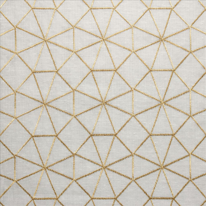 Webwork Gold by Kasmir Designer Fabric 5108 100% Polyester
 TURKEY Not Tested </p><p>Repeat: Horizontal: 4 2/8 inches and Vertical: 4 2/8 inches 57 - Swanky Fabrics -