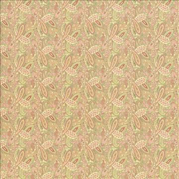 Willow Paisley Nectar by Kasmir Designer Fabric 5082 100% Cotton USA 30,000 Wyzenbeek Double Rubs H: 9 inches, V: 6 3/8 inches 54 - Swanky Fabrics - Kasmir