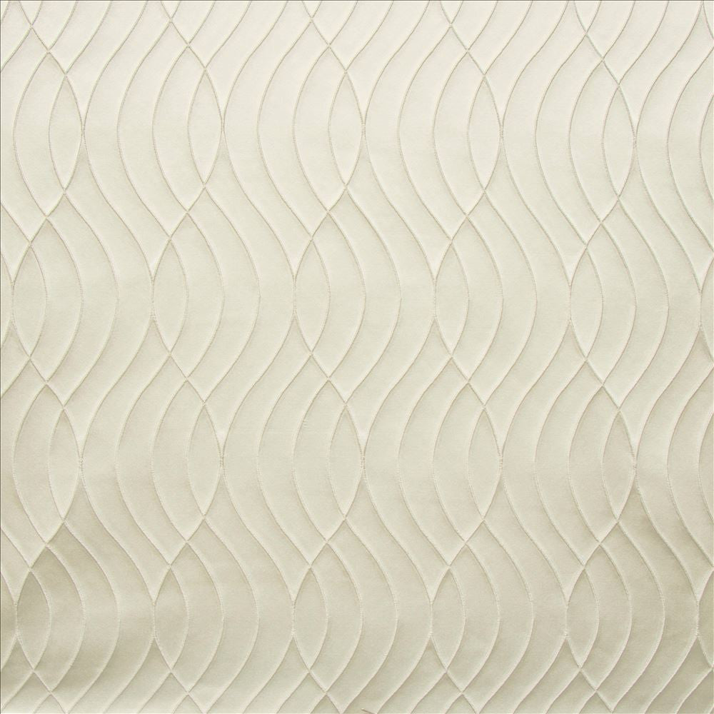 Winding Road White by Kasmir Designer Fabric 5147 100% Polyester INDIA Not Tested Horizontal: 3 inches and Vertical: 7 inches 54 - Swanky Fabrics -