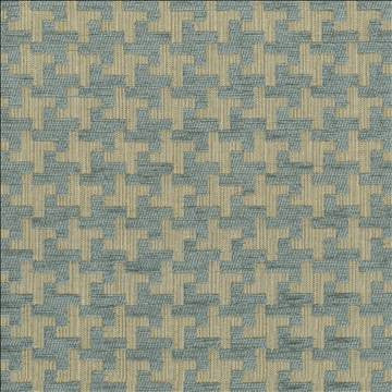 Windmill Blue Haze by Kasmir Designer Fabric 1441 42% Acrylic 33% Polyester 25% Cotton TURKEY 31,000 Martindale Cycles H: 1 3/8 inches, V: 1 3/8 inches 54 - Swanky Fabrics - Kasmir