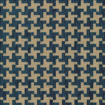 Windmill Prussian by Kasmir Designer Fabric 1441 42% Acrylic 33% Polyester 25% Cotton TURKEY 31,000 Martindale Cycles H: 1 3/8 inches, V: 1 3/8 inches 54 - Swanky Fabrics - Kasmir