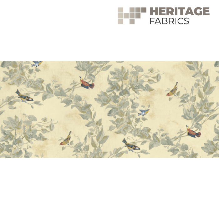 Windsong Cotton Ivory by Heritage Designer Fabric - 100% Cotton Turkey 18,000 Horizontal: N/A and Vertical: N/A 54" - Swanky Fabrics -