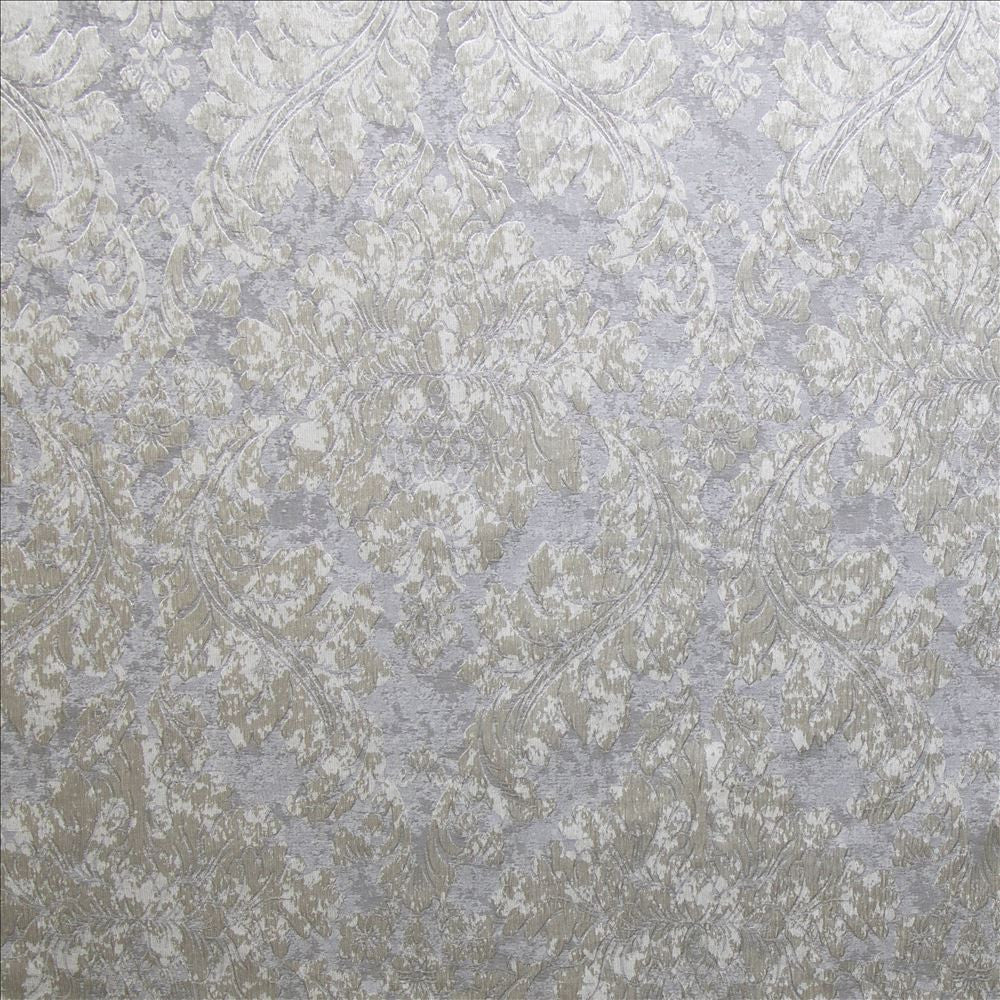Winsford Platinum  by Kasmir Designer Fabric 1478 66% Polyester 34% Cotton  INDIA  </p><p>Repeat: Horizontal: 13 5/8 inches and Vertical: 26 6/8 inches 54  - Swanky Fabrics -