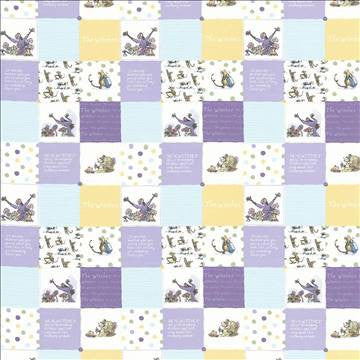 Witches Patchwor Bewitched by Kasmir Designer Fabric 1445 100% Cotton TURKEY Not Tested H: 18 1/8 inches, V: 25 2/8 inches 55 - Swanky Fabrics - Kasmir