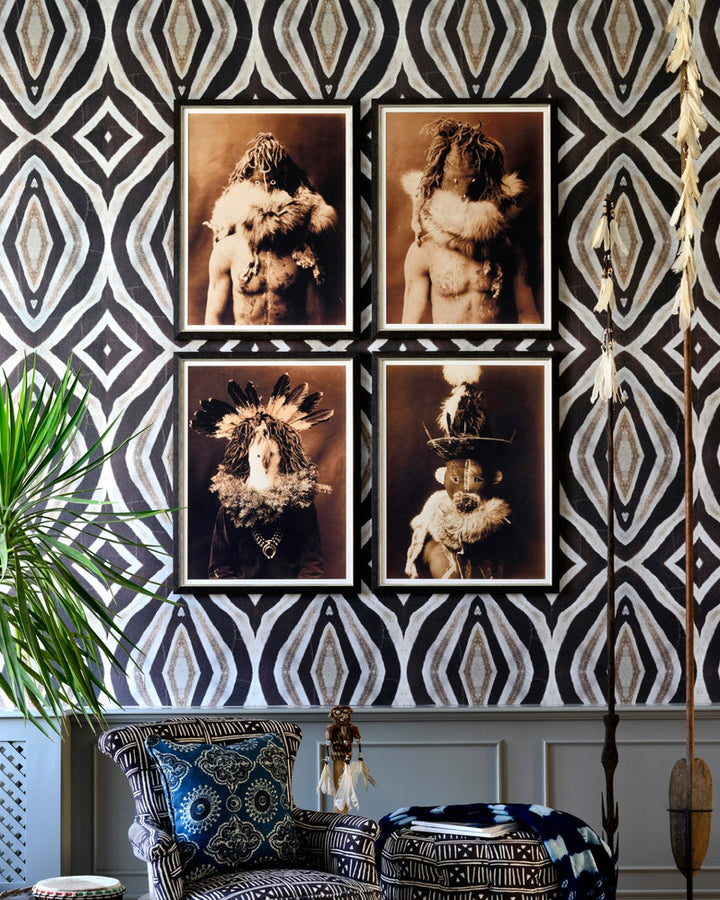 Idube Wallpaper by Mind the Gap Designer Wallpaper THE WALLPAPER COMPENDIUM 1 Textured Matte Made in Europe Paste the wall 3 rolls x 20.5 x 3.25 yards - Swanky Fabrics -