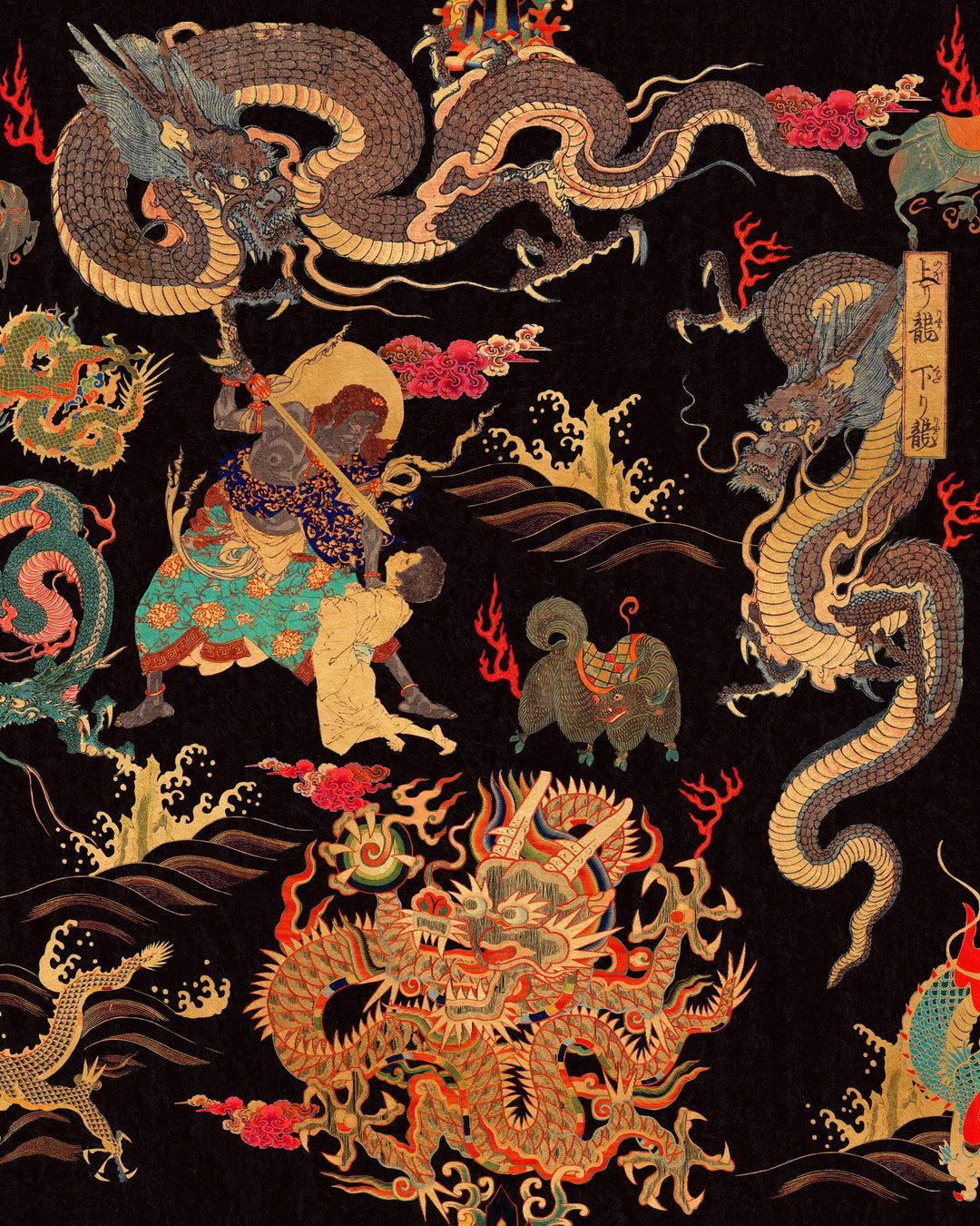 Dragons Of Tibet wallpaper by Mind the Gap (WP20425), swatch