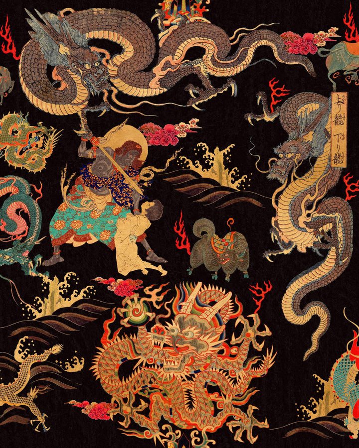 Dragons Of Tibet wallpaper by Mind the Gap (WP20425), swatch