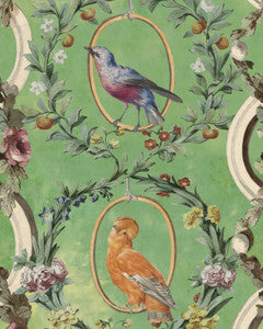 Mind The Gap Wallpaper COUNTESSE'S AVIARIUM Mint Wallpaper (WP20426)