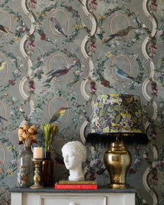Mind The Gap Wallpaper COUNTESSE'S AVIARIUM Neutral Wallpaper (WP20427)