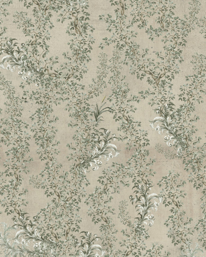 Soft Leaves Wallpaper by Mind the Gap Designer Wallpaper THE WALLPAPER COMPENDIUM 1 Textured Matte Made in Europe Paste the wall 3 rolls x 20.5 x 3.25 yards - Swanky Fabrics -