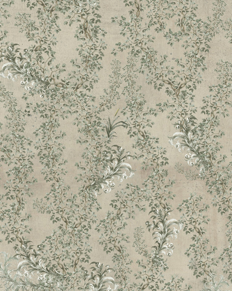 Soft Leaves Wallpaper by Mind the Gap Designer Wallpaper THE WALLPAPER COMPENDIUM 1 Textured Matte Made in Europe Paste the wall 3 rolls x 20.5 x 3.25 yards - Swanky Fabrics -