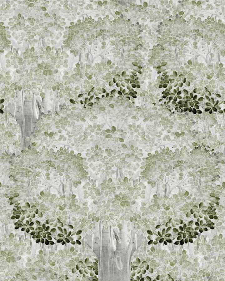 Savage Leaves Neutral Wallpaper by Mind the Gap Designer Wallpaper THE WALLPAPER COMPENDIUM 1 Textured Matte Made in Europe Paste the wall 3 rolls x 20.5 x 3.25 yards - Swanky Fabrics -