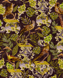 Mind The Gap Wallpaper LA VOLIERE Dark Wallpaper (WP20478)