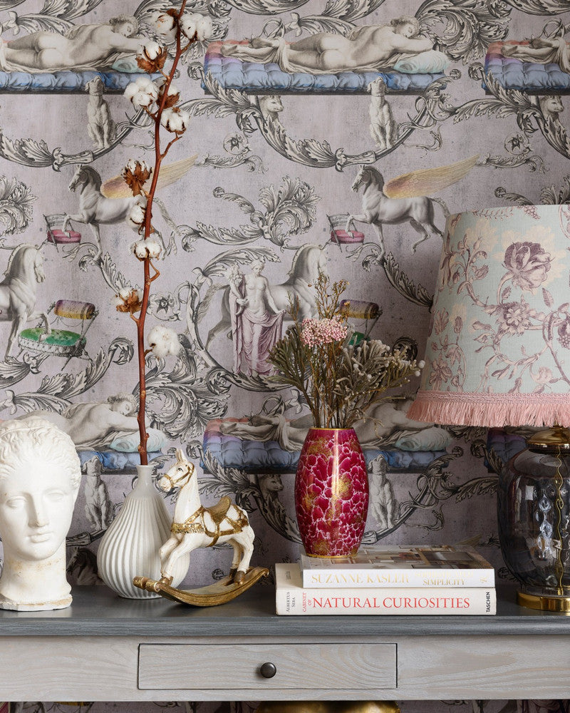 Sleeping Beauty Wallpaper by Mind the Gap Designer Wallpaper THE WALLPAPER COMPENDIUM 1 Non-woven Made in Europe Paste the wall 3 rolls x 20.5 x 3.25 yards - Swanky Fabrics -