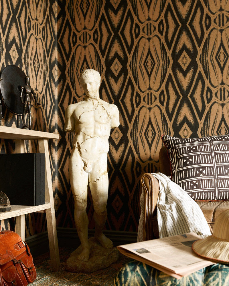 Quagga Wallpaper by Mind the Gap Designer Wallpaper THE WALLPAPER COMPENDIUM 1 Non-woven Made in Europe Paste the wall 3 rolls x 20.5 x 3.25 yards - Swanky Fabrics -