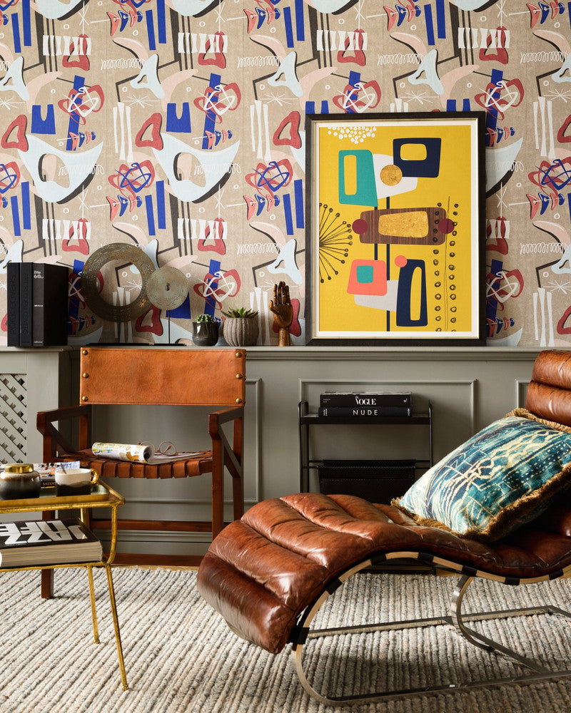 Mescaline Wallpaper by Mind the Gap Designer Wallpaper THE WALLPAPER COMPENDIUM 1 Non-woven Made in Europe Paste the wall 3 rolls x 20.5 x 3.25 yards - Swanky Fabrics -