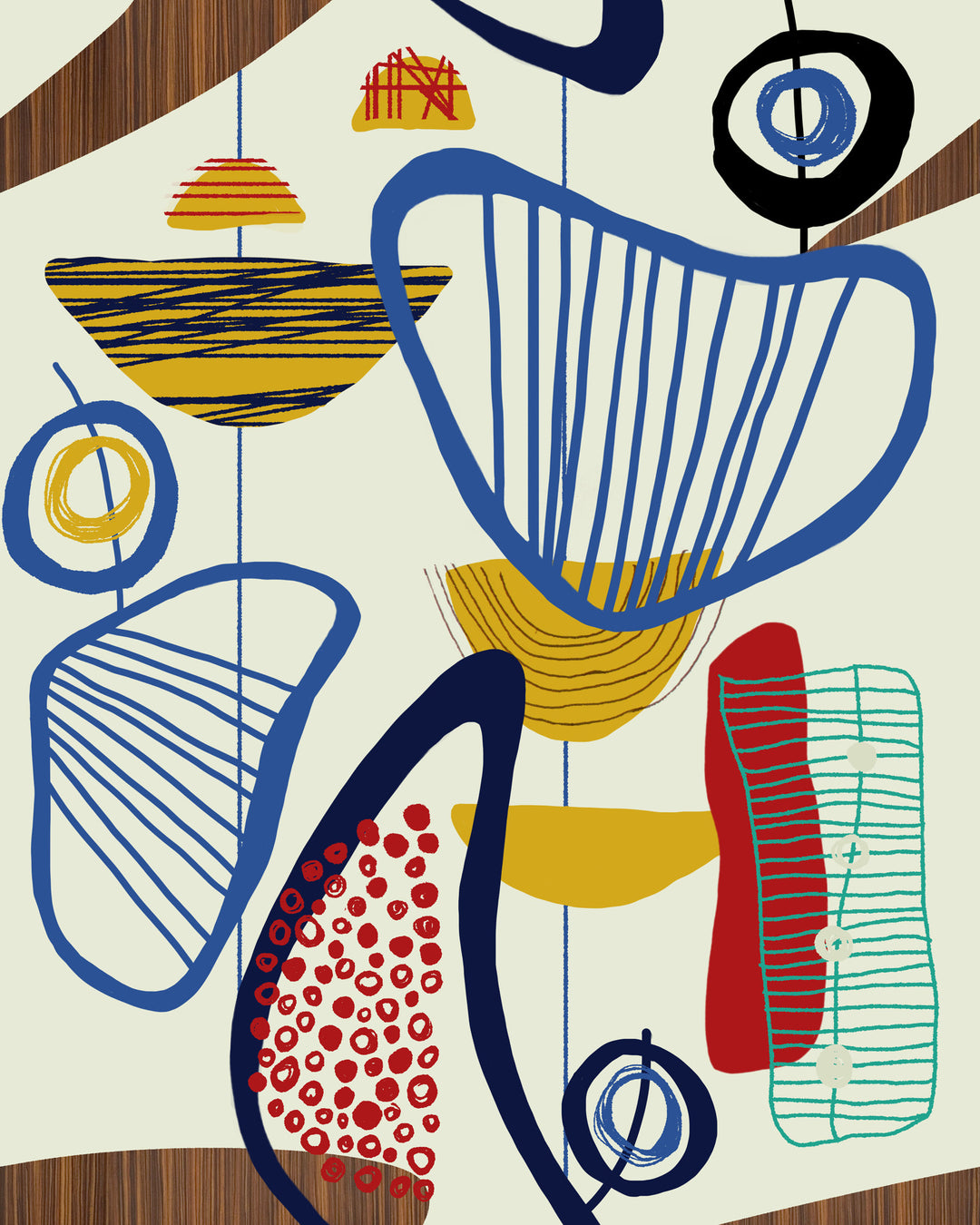 Suspended Forms wallpaper by Mind the Gap (WP20538), swatch