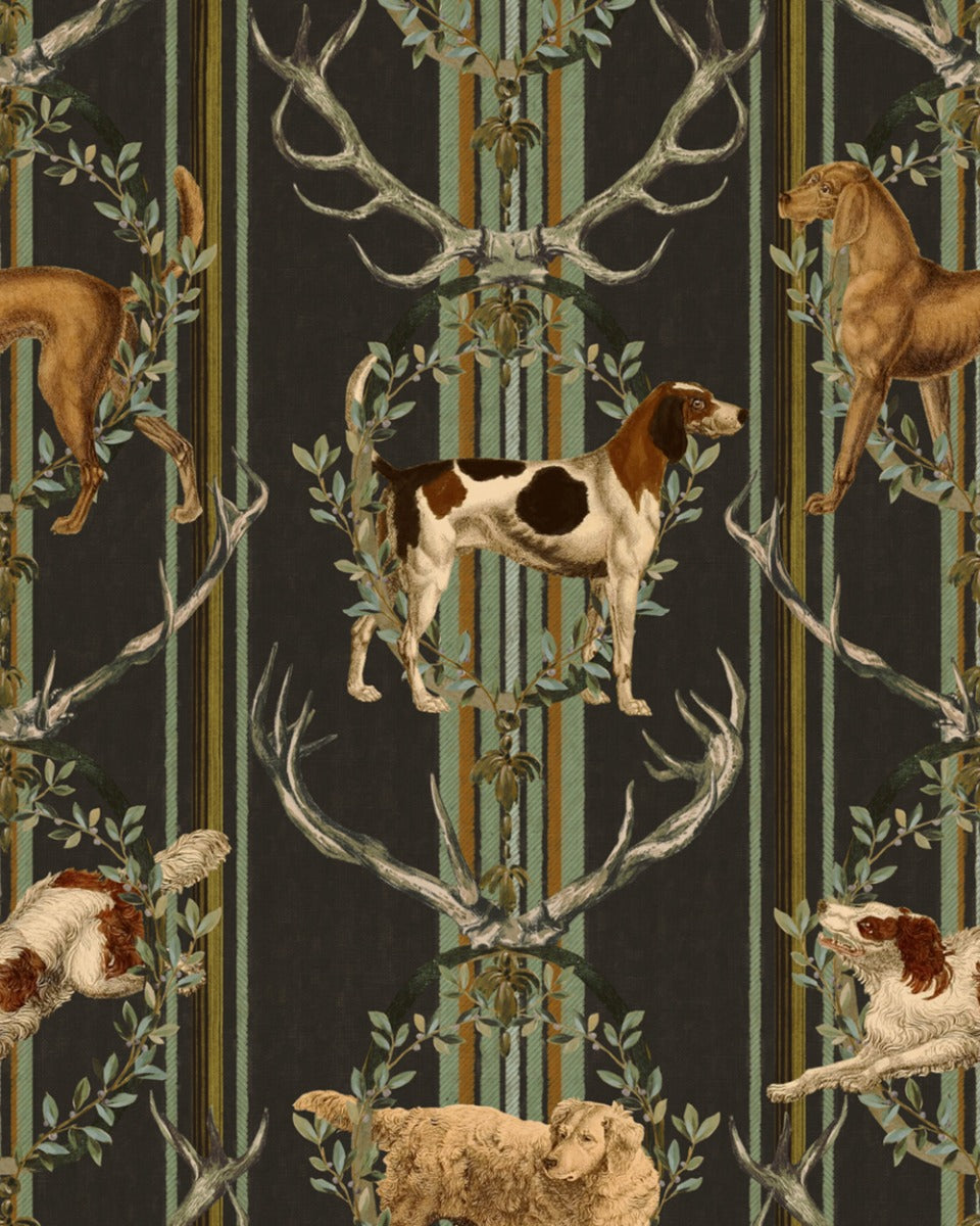 Mountain Dogs Peat Black wallpaper by Mind the Gap (WP20673), swatch