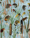 Mind The Gap Wallpaper FISHING FLIES Aquamarine Wallpaper (WP20721)