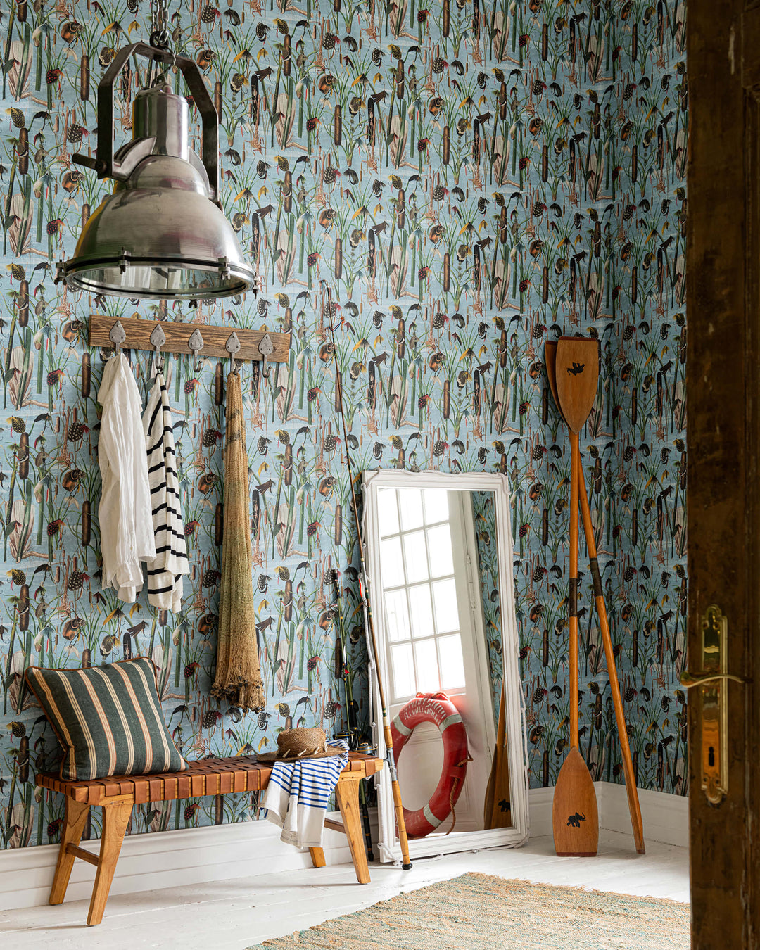 Fishing Flies Aquamarine wallpaper by Mind the Gap (WP20721), view 3