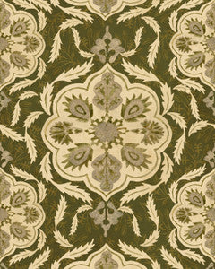 Mind The Gap Wallpaper OTTOMAN Green Wallpaper (WP20729)