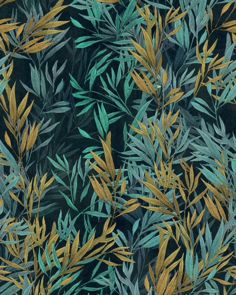 Freshwater Grass Wallpaper by Mind the Gap Designer Wallpaper THE WETLANDS Non-woven Made in Europe Paste the wall 1 roll x 20.47 x 9.8 yards - Swanky Fabrics -